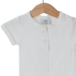 Short Sleeve Henley Romper