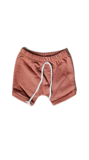 Open image in slideshow, Curved Hem Harem Shorts
